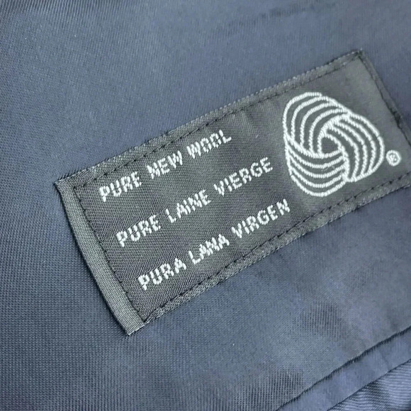 Chaps Ralph Lauren Mens Navy Blazer Jacket Pure New Wool Size 42 Regular 4458 - Picture 4 of 10